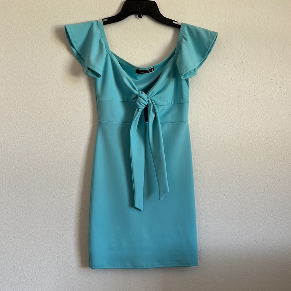 Blue Blush Bodycon Dress | small | boutique